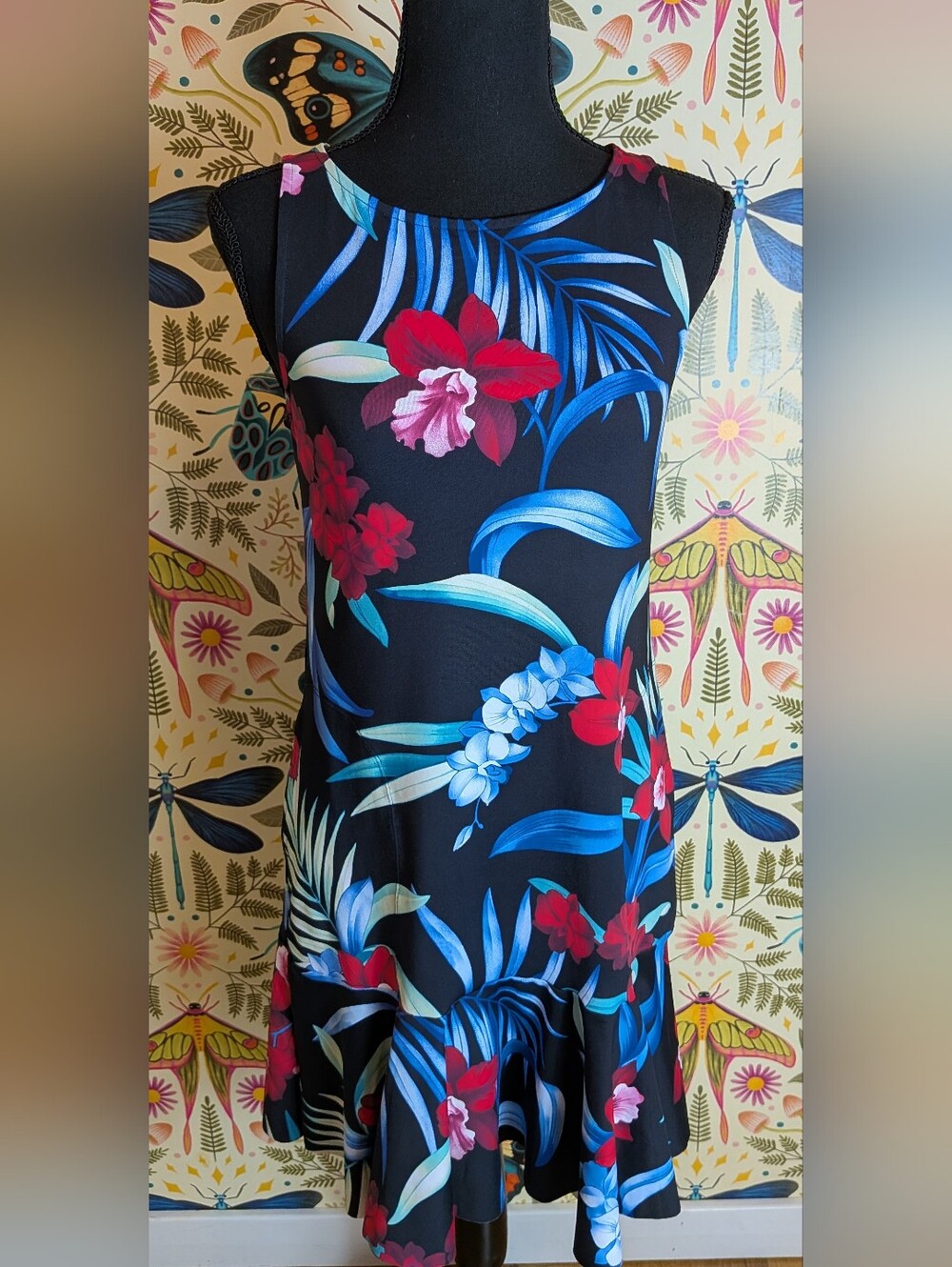 Tommy Bahama Midnight Orchid Dress, Size Xs